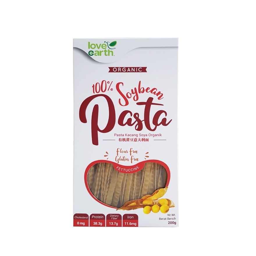 100% Soybean Fettuccine 200g (Love Earth)