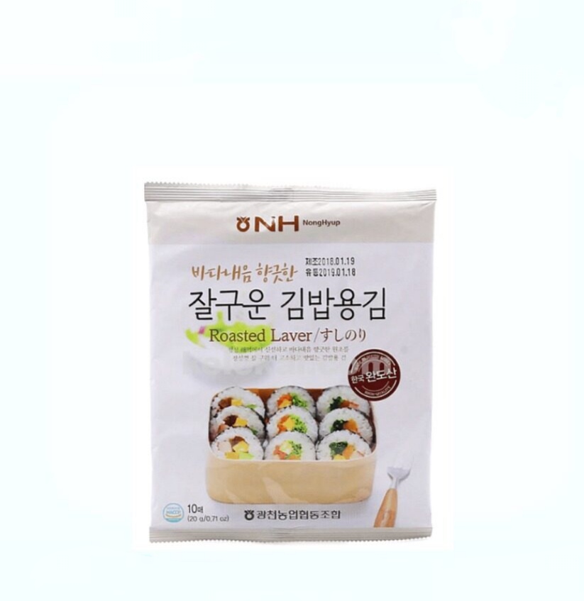 10张 韩国寿司紫菜片（NH NongHyup）