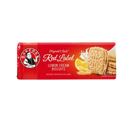 BAKERS RED LABEL LEMON CREAMS 200G