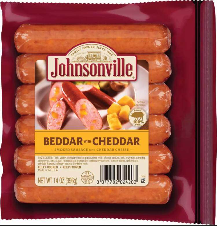Johnsonville Bedder With Cheddar Sausage 360g