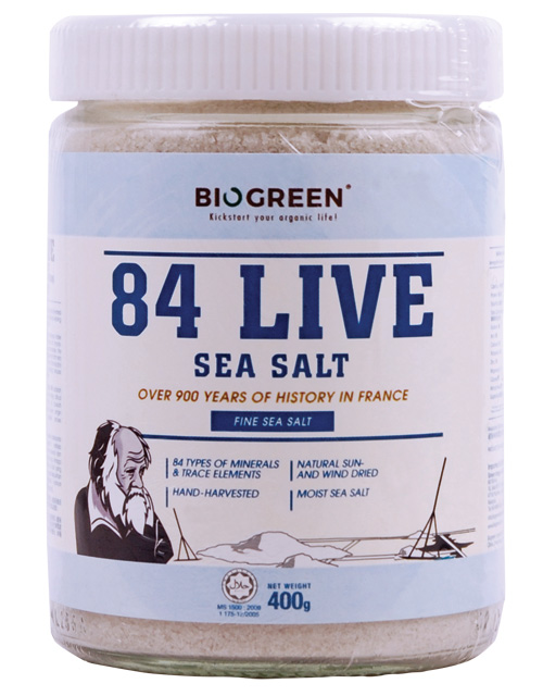 Biogreen 84 Live Sea Salt 400g