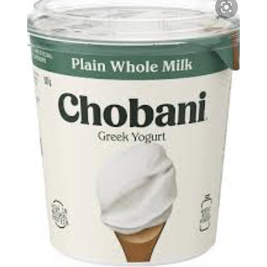 Chobani Plain Whole Milk 4% 907g