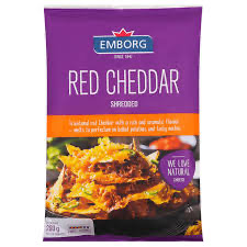 Emborg Red Cheddar Shredded 200g