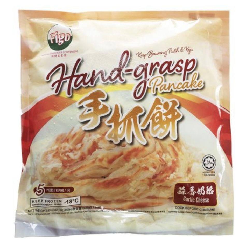 FIGO HAND GRASP PANCAKE - GARLIC CHEESE 600G 芝士蒜香手抓饼