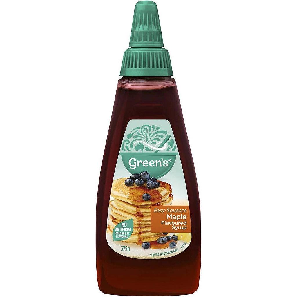 GREENS PANCAKE MAPLE SYRUP 375G