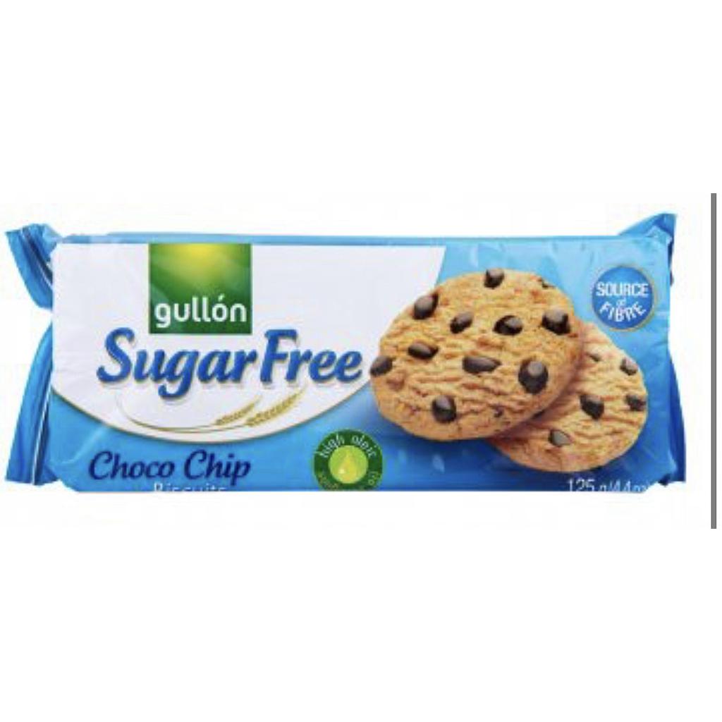 GULLON CHOC CHIP COOKIES 125G - SUGAR FREE