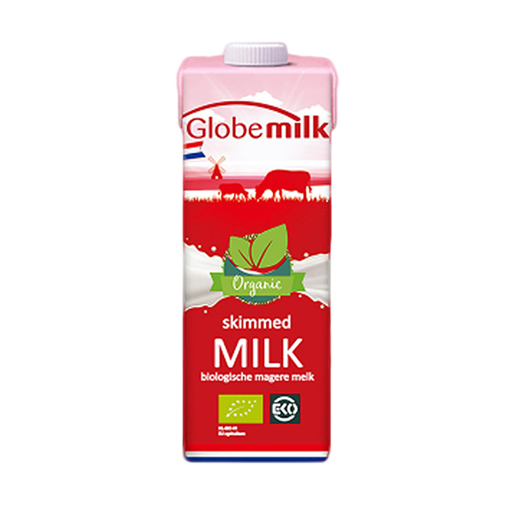 Globemilk Organic Skimmed Milk 1L