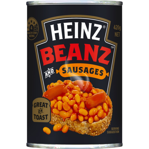 HEINZ BAKED BEANS  AND SAUSAGES 420G