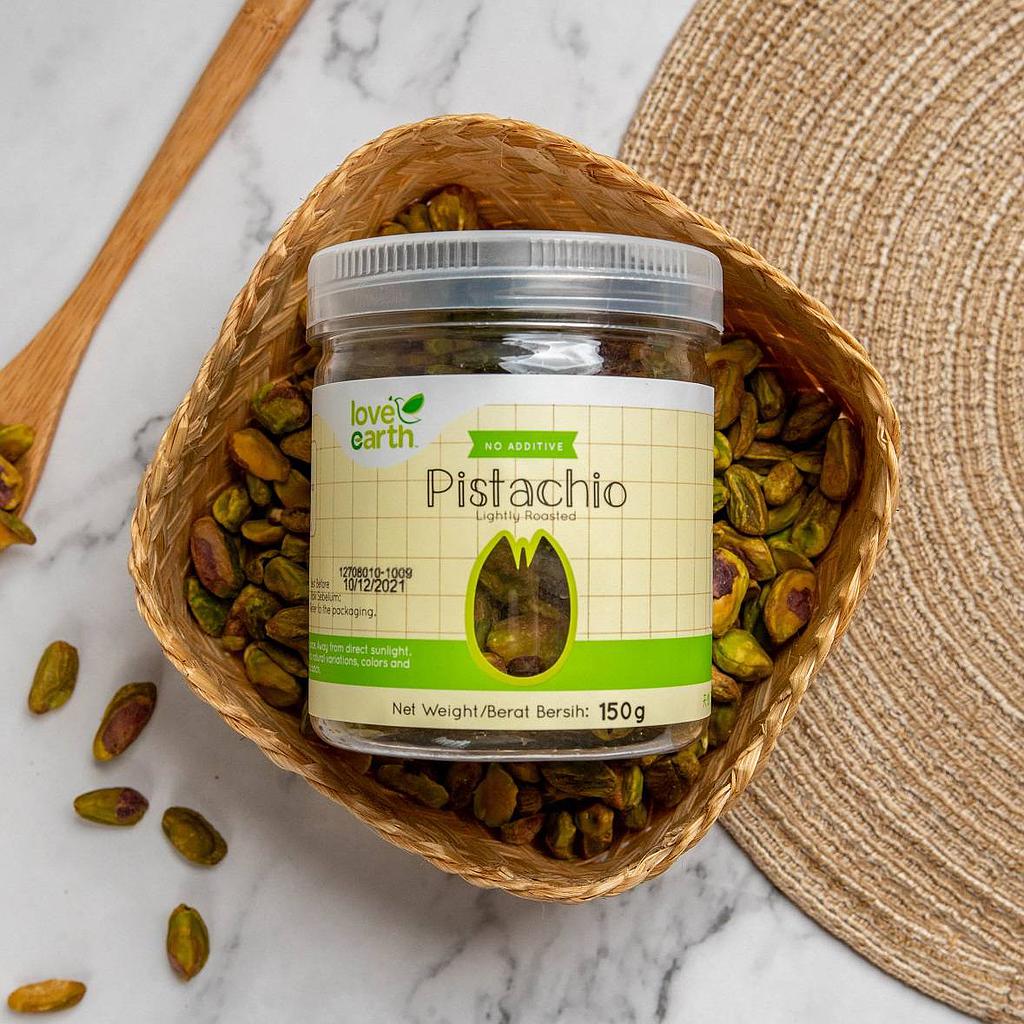 Lightly Roasted Pistachio 150g (Love Earth)