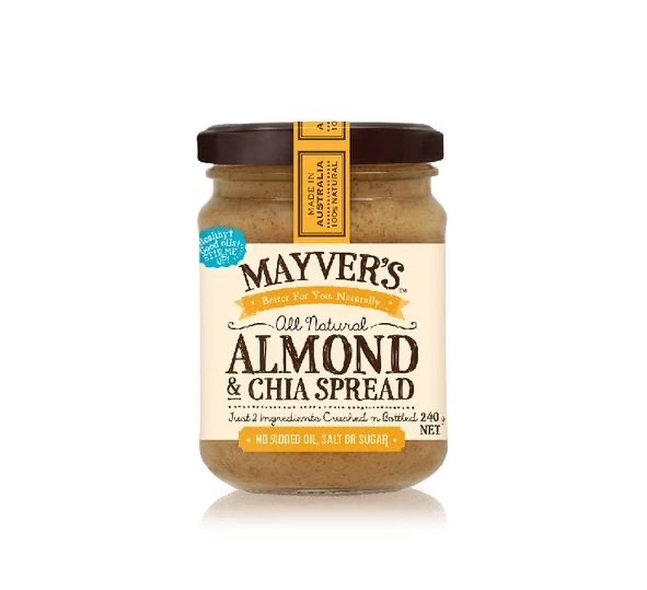 Mayver's Almond & Chia Spread 240g