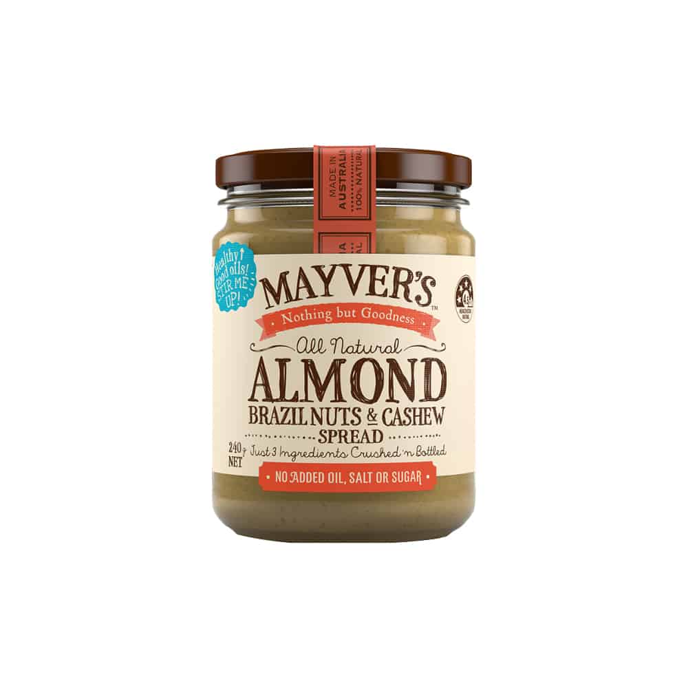 Mayver's Almond Brazil Nuts &amp; Cashew 240g