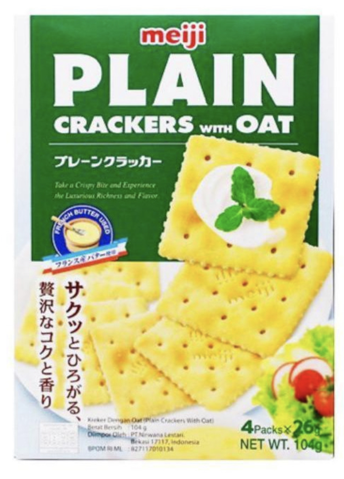 Meiji Plain Cracker w/ Oat 104g