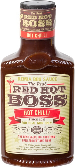 REMIA BBQ RED HOT BOSS HOT CHILLI SAUCE 450ML