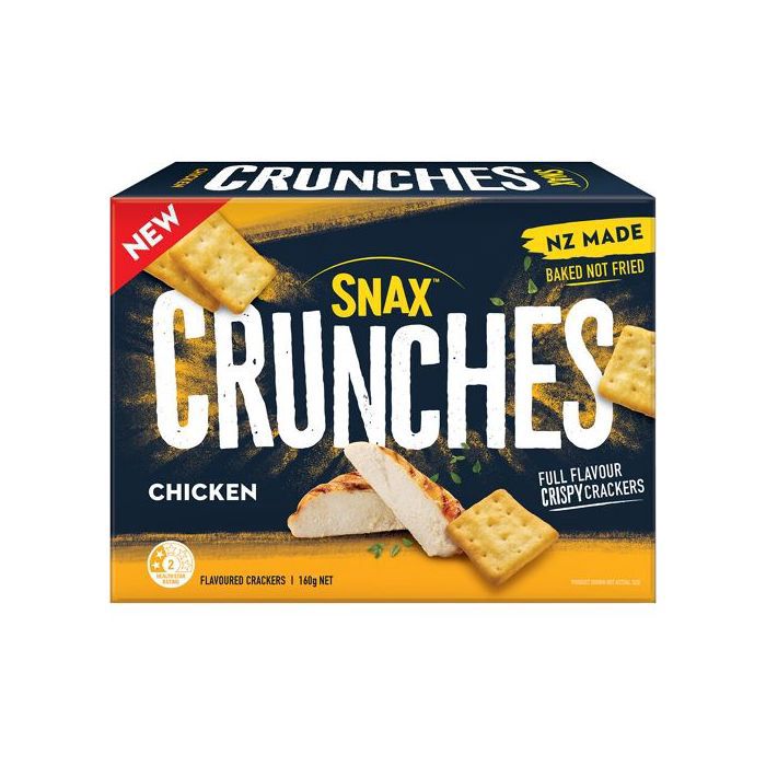 SNAX CRUNCHES CHICKEN 160G