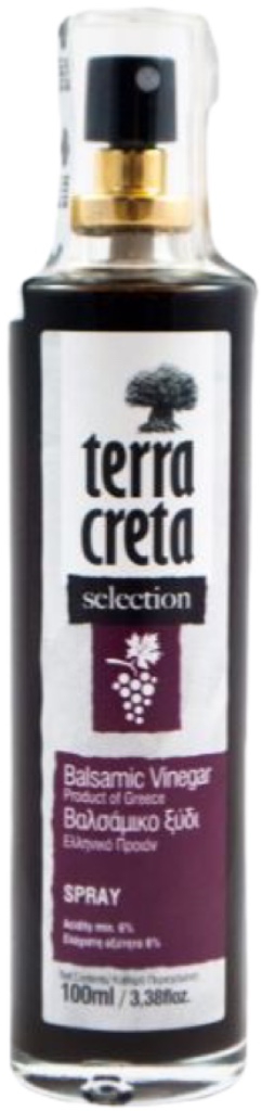 TERRA CRETA BALSAMIC VINEGAR IN SPRAY GLASS BOTTLE 100ML