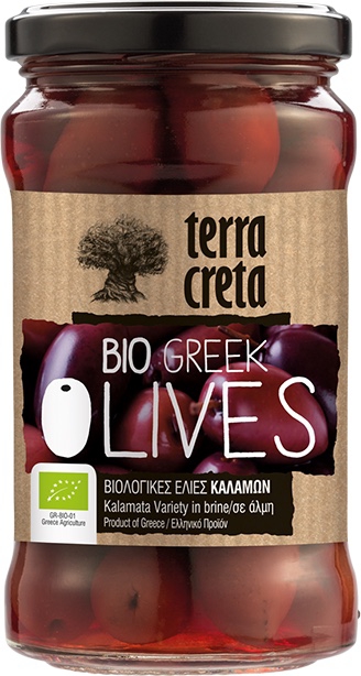 TERRA CRETA KALAMATA VARIETY OLIVES UNPITTED 315ML