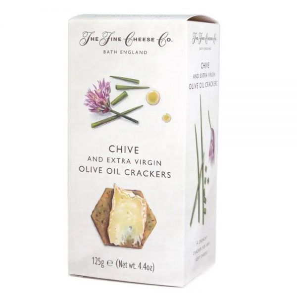 THE FINE CHEESE CO CHIVE &amp; EVOO CRACKER 125G