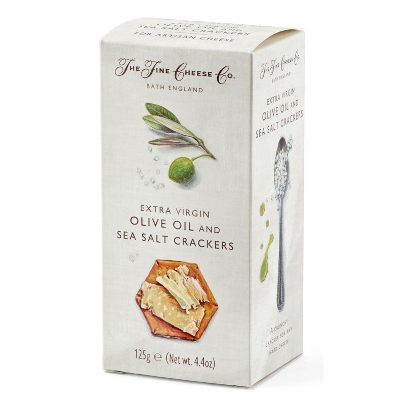 THE FINE CHEESE CO EVOO &amp; SEA SALT CRACKER 125G