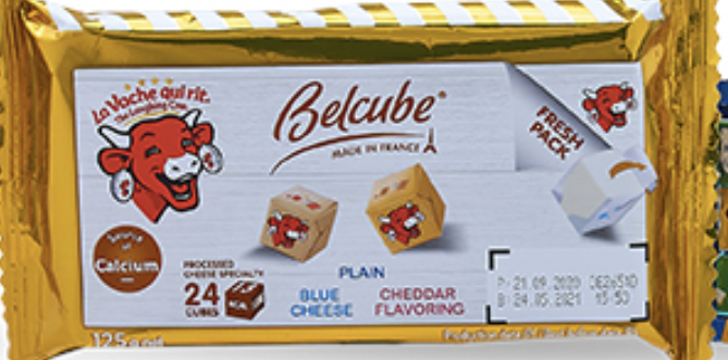 The Laughing Cow Belcube Cheese 24C (Yellow)