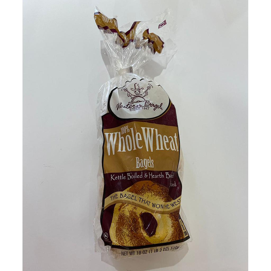 Western Bagel 6pcs Whole Wheat Bagel 510g