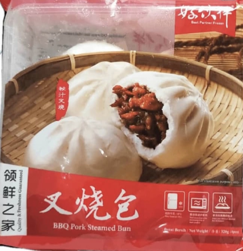 好伙伴 BBQ PORK STEAMED BUN 320G 叉烧包