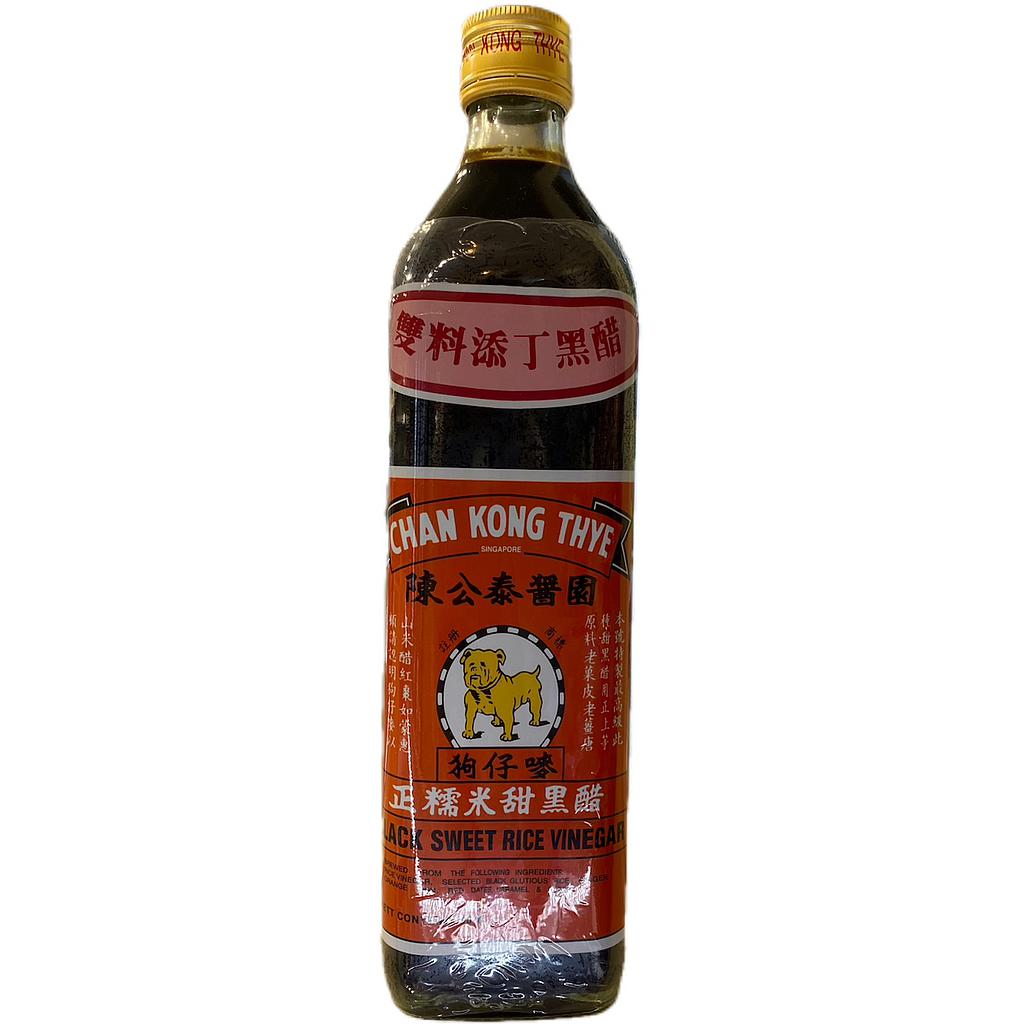 陈公泰大瓶狗仔双料黑醋 Black Rice Vinegar 750ml