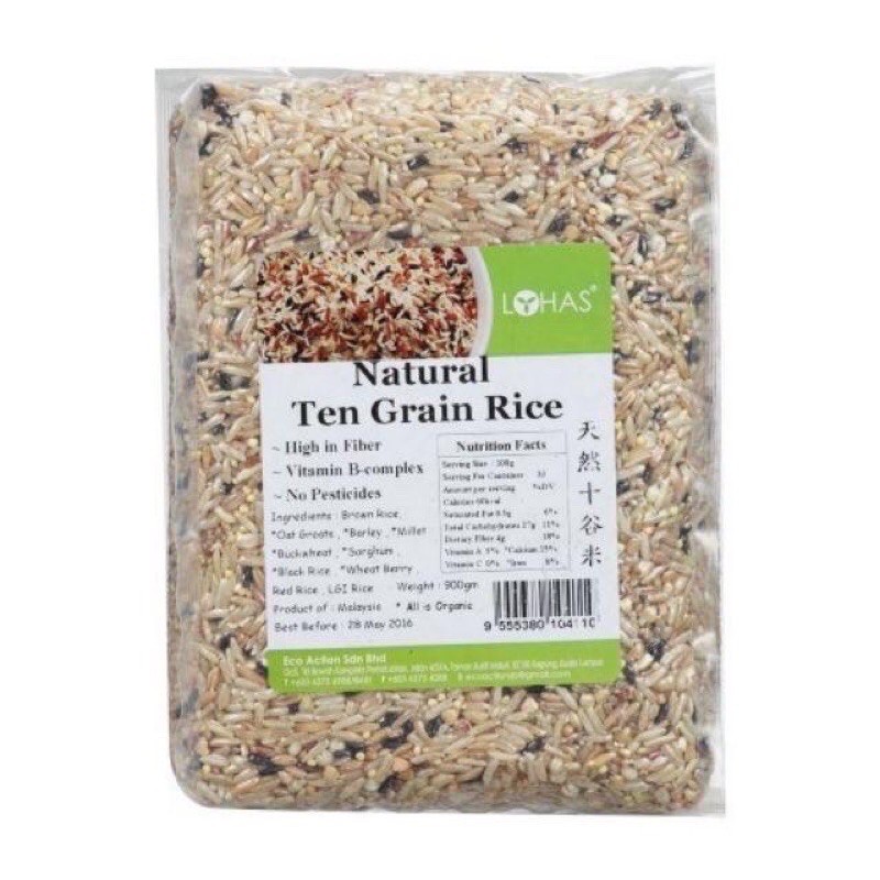 Lohas Natural Ten Grain Rice 天然十谷米 900g