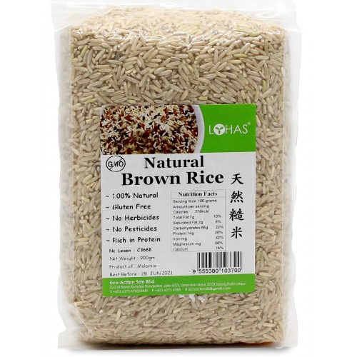 Lohas Natural Brown Rice 天然糙米900g
