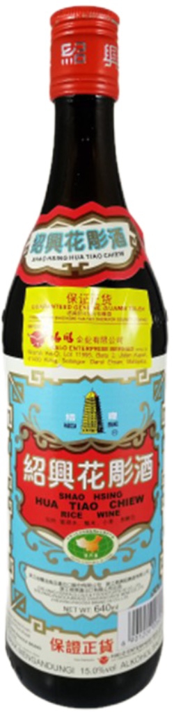 小瓶峰塔花雕酒375ml