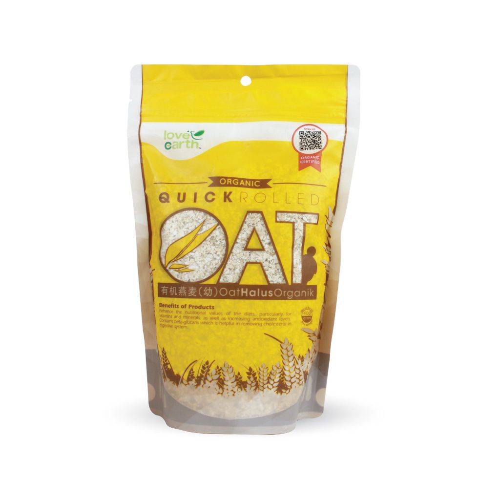 有机燕麦(细) Quick Rolled Oat 400g (Love Earth)