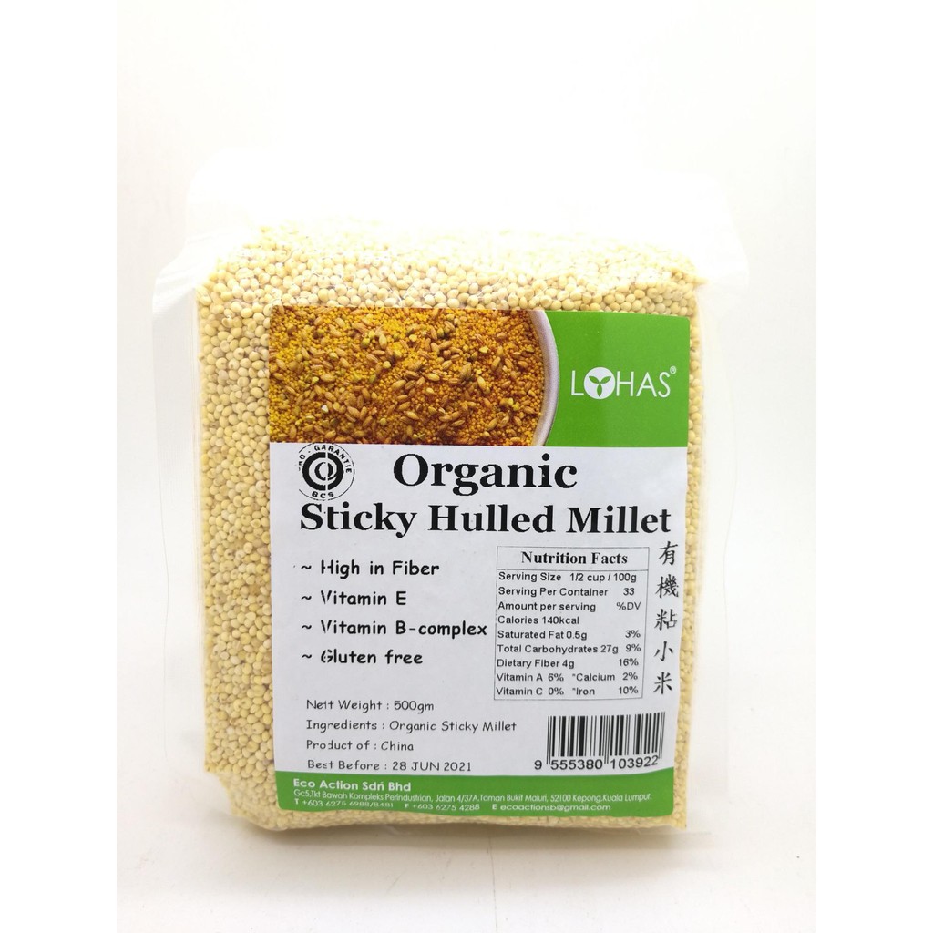 Lohas Organic Sticky Millet 有机粘小米500g