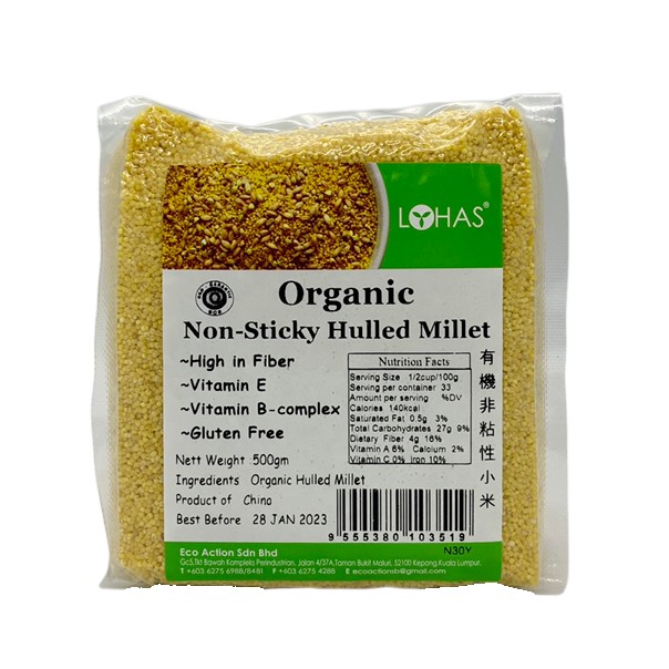 Lohas No Sticky Millet有机非粘性小米500g
