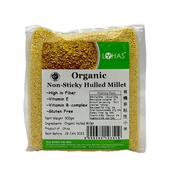 有机非粘性小米500g（Lohas）
