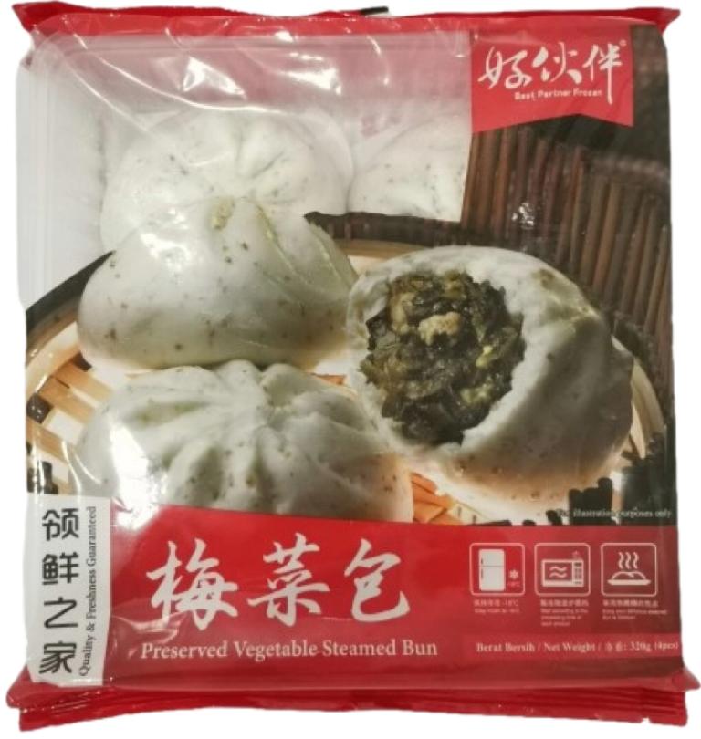 好伙伴 PRESERVED VEGETABLE STEAMED BUN 320G 梅菜包