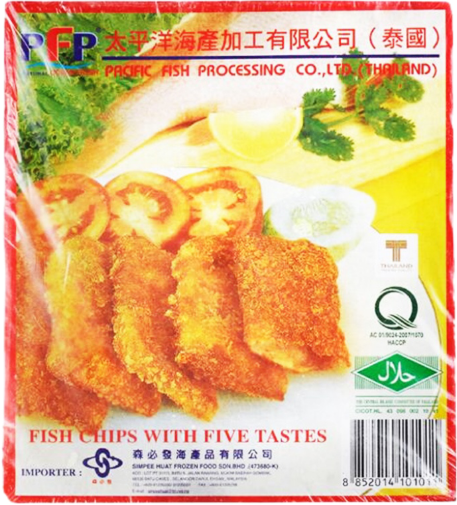 PFP FISH CHIPS WITH FIVE TASTES 500G 泰国鱼柳