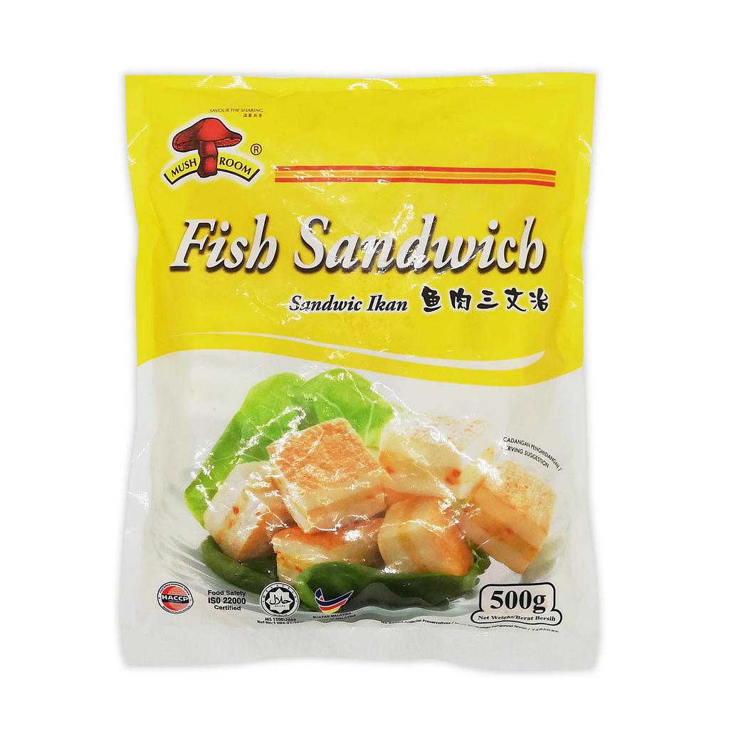 MUSHROOM FISH SANDWICH 500G 鱼肉三文治