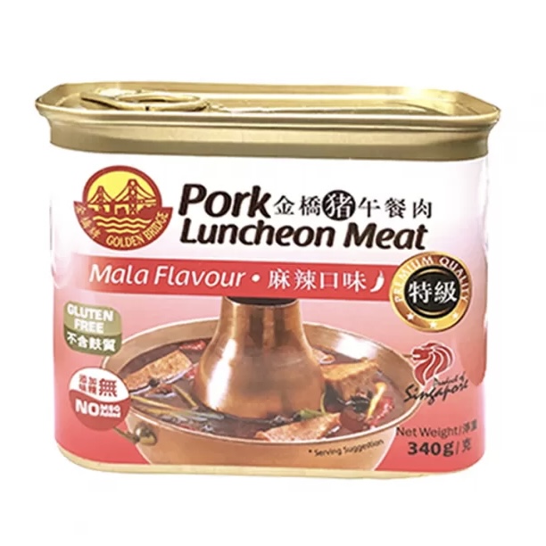 金桥麻辣午餐肉 Spicy Luncheon Meat 340g