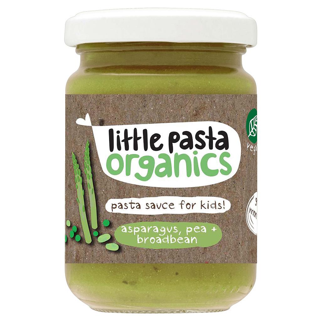 Little Pasta Organic Asparagus, Pea &amp; Broadbean Sauce 130g