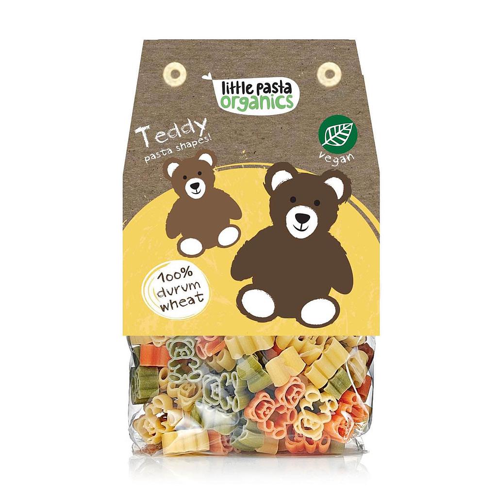 Little Pasta Organic Tricolour Teddy Bear Shaped Pasta 250g