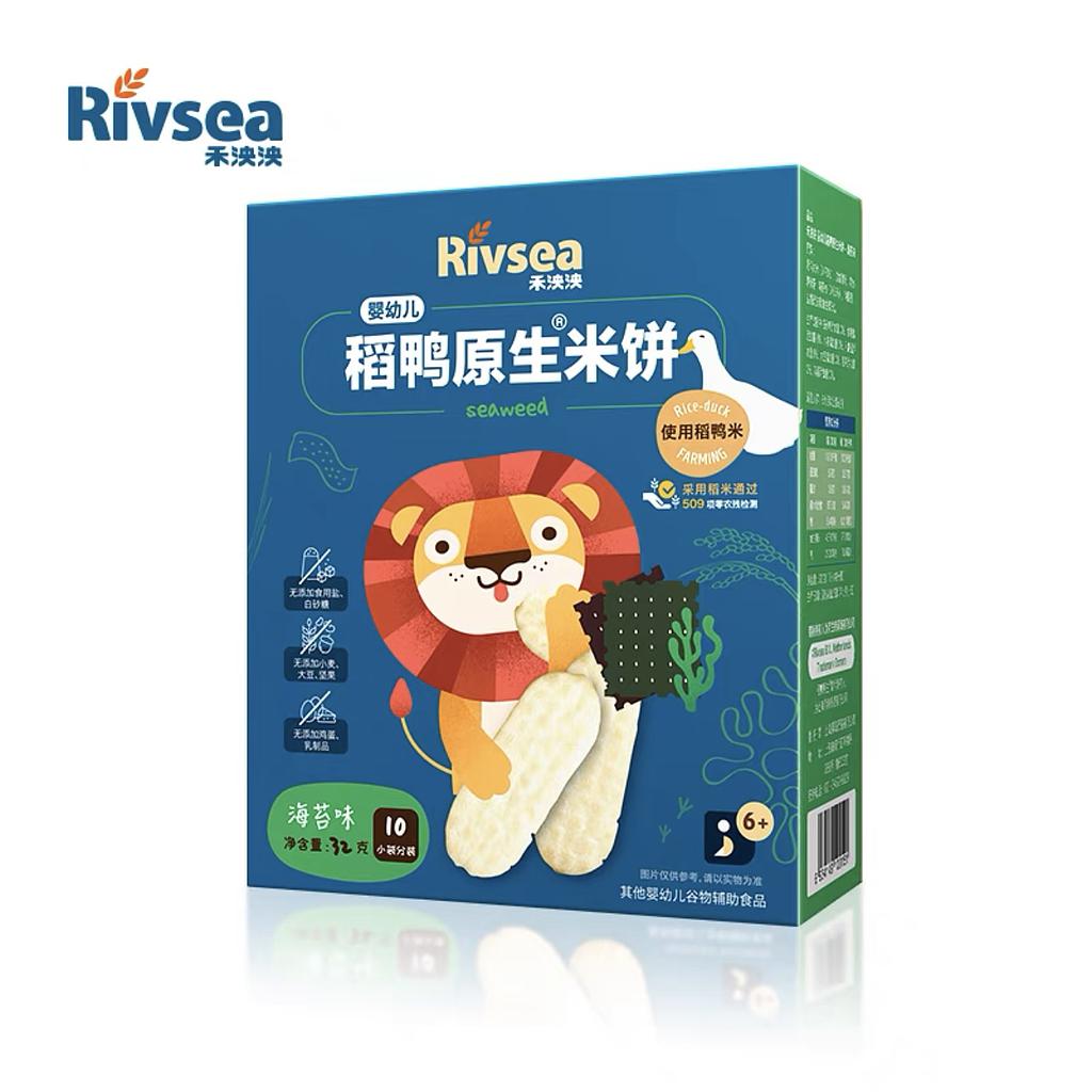 Rivsea 稻鴨原生米餅 - 海苔味 32g