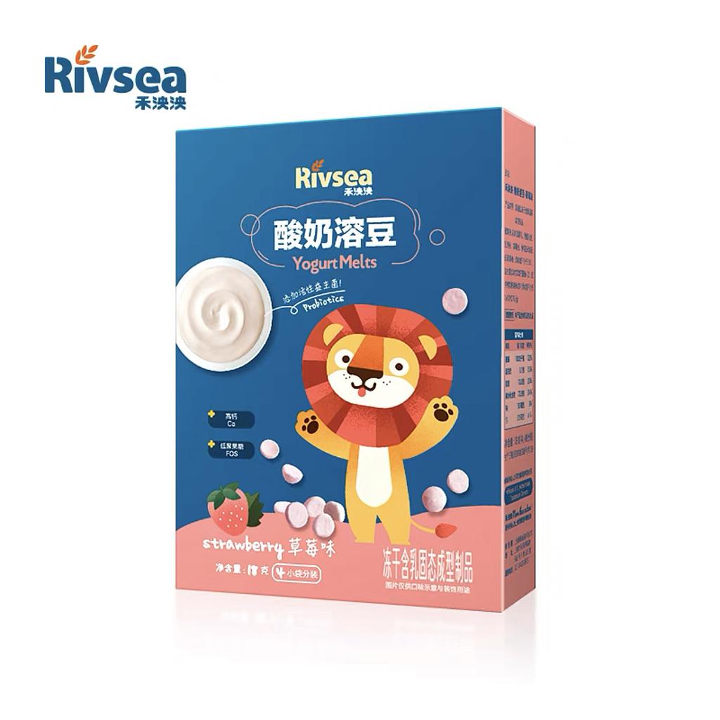 Rivsea 益生菌酸奶溶豆 - 草莓味 18g