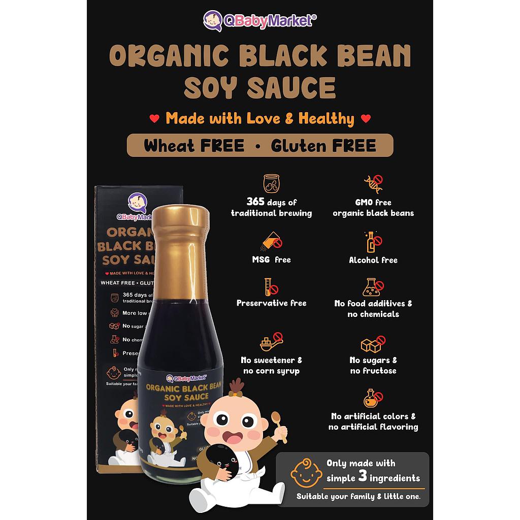 Q Baby Premium Organic Black Bean Soy Sauce 150ml