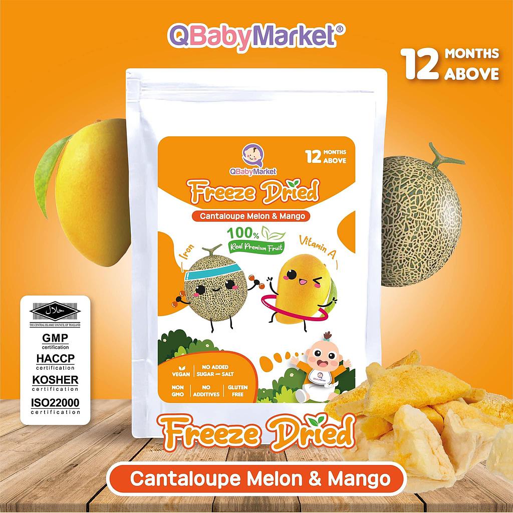 Q Baby Dried Cantaloupe Melon & Mango 20g