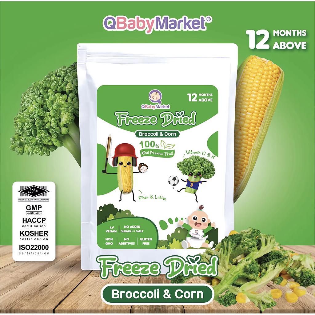 Q Baby Dried Broccoli & Corn 20g