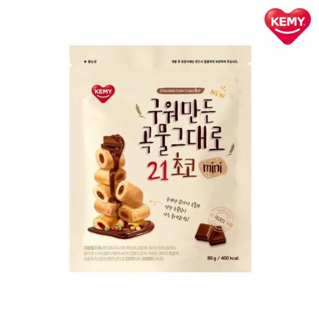 Kemy Mini Crispy Roll 21 - Chocolate 80g