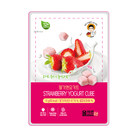 ALL-RIGHT STRAWBERRY YOGURT CUBE 16G