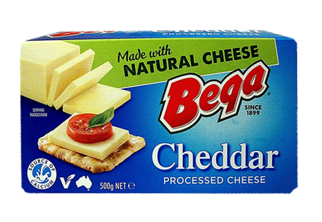 Bega Processed Cheese Cheddar 250G