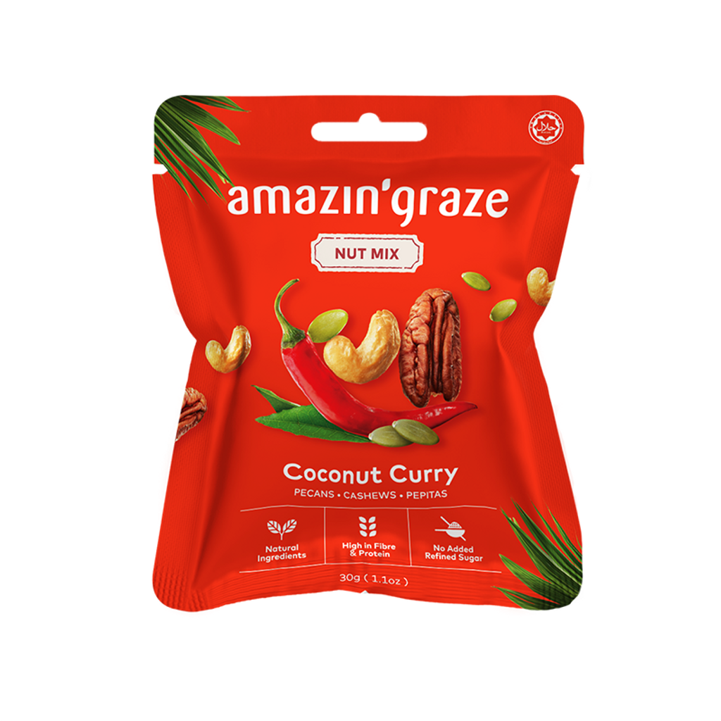 Amazin'Grace Nut Mix Coconut Curry Lime 30g