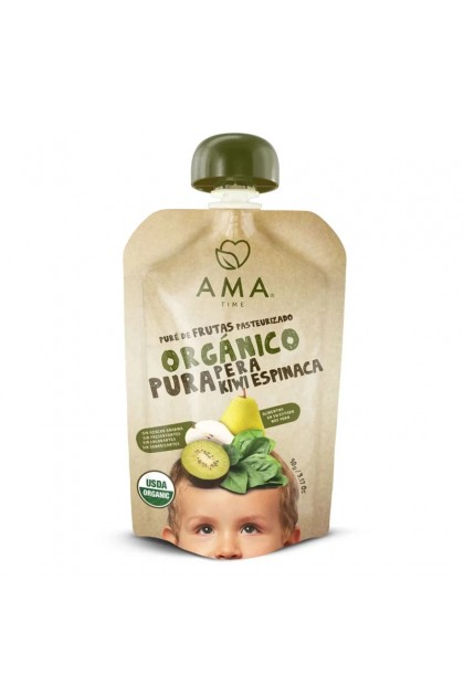 AMA Puree - Pear, Kiwi &amp; Spinach 90g