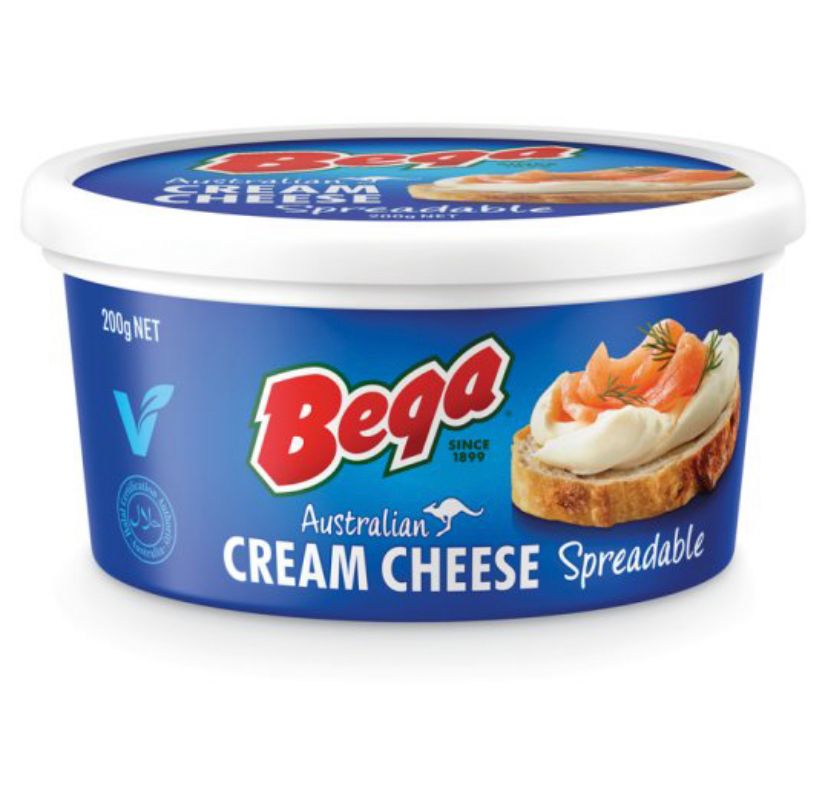 Bega Cream Cheese Spreadable Reg 200g